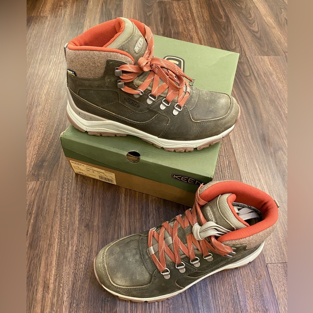 Keen Innate Plaza Taupe/Redwood waterproof hiking boot 1023467